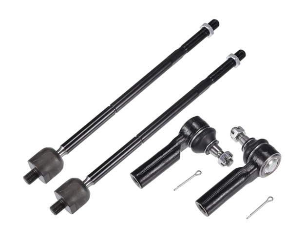 4pcs Front Inner Outer Tie Rod Ends Kit Suspension Steering Tie Rod End for Ford Escape 2009-2012 for Mazda Tribute 2010-2011 Drag Link No.ES800846/EV800911