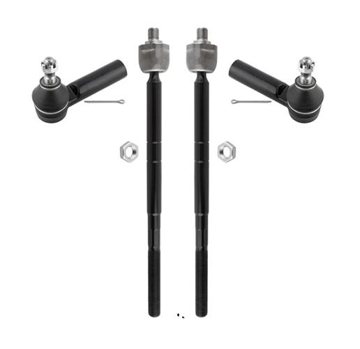 Front Inner & Outer Tie Rod Ends Fit for Ford Escape 2001-2007 | for Mazda Tribute 2001-2006 | for Mercury Mariner 2005 2006 2007 | Excluding Hybrid Models | Replaces ES3631 EV424