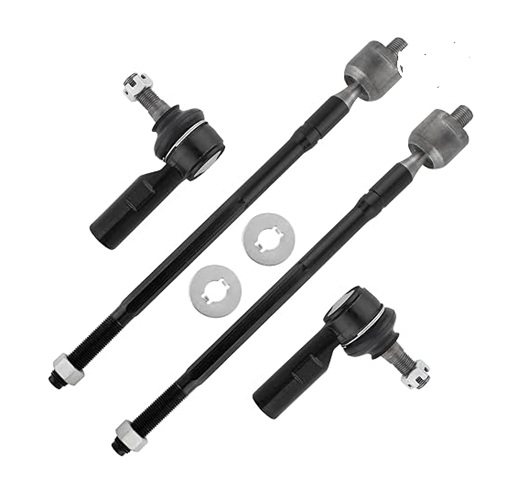 Front Inner & Outer Tie Rod Ends for Chevrolet Prizm 1998-2002 Geo Prizm 1993-1997 Toyota Corolla 1993-2002 Rav4 1996-2000, Pack of 4