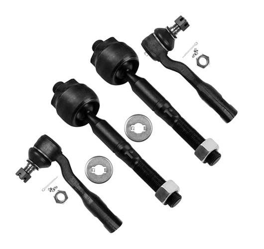 4pcs Front Suspension Kit Inner Tie Rod End Outer Tie Rod End Fit 2003-2007 For Toyota For Sequoia 2003-2006 For Toyota For Tundra