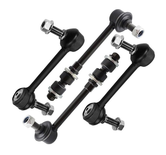 Sway Bar Linkage Stabilizer 4pcs for Toyota Sequoia 2001-2007 Coated, OE# PMT847350BS-2, Front, Rear, Direct Fit