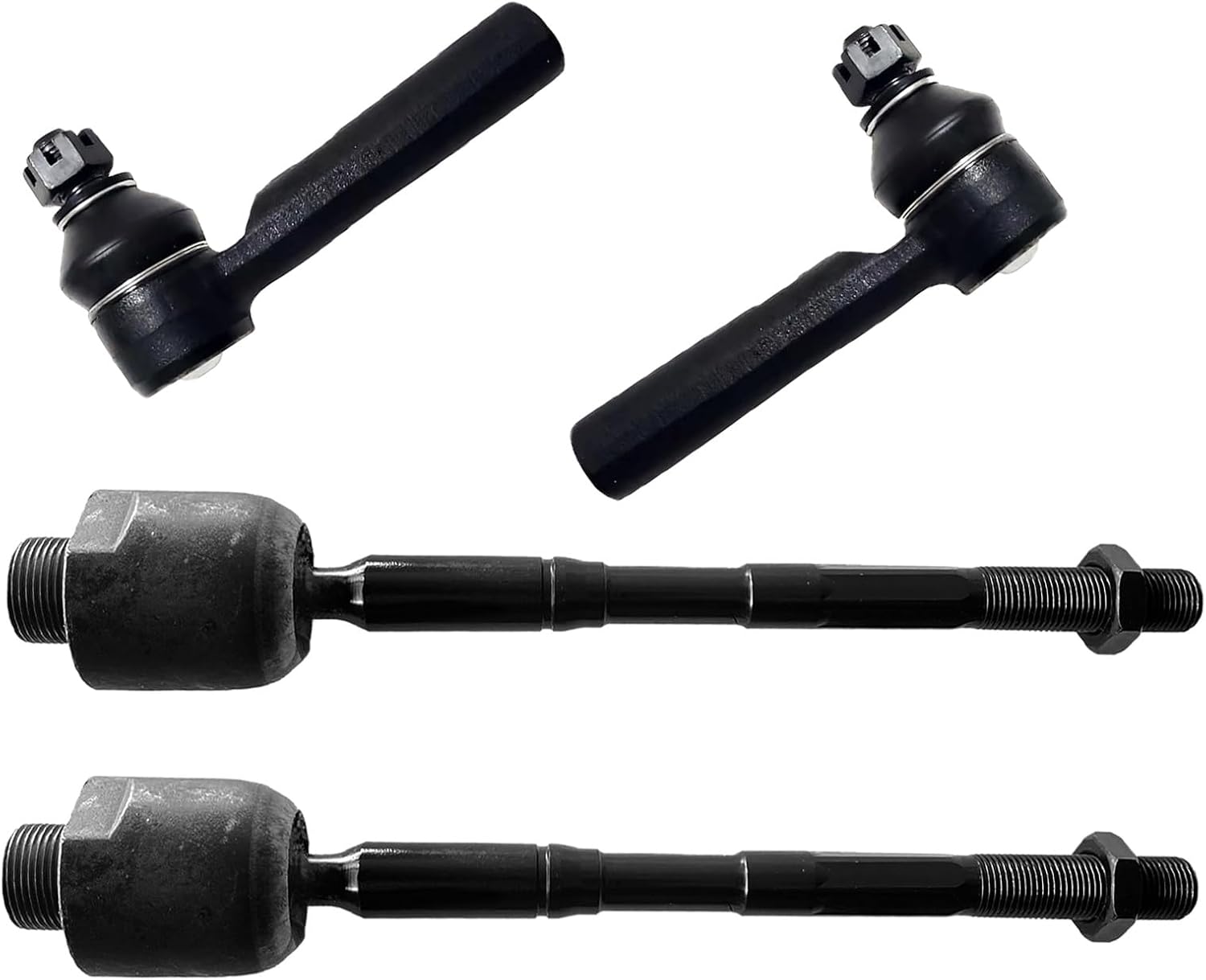 Front Outer and Inner Tie Rod End FITS for Toyota 4Runner 2010-2022 4PC Front Tie Rod Ends FITS for Toyota FJ Cruiser 2010 2011 2012 2013 2014 EV801007 ES80895