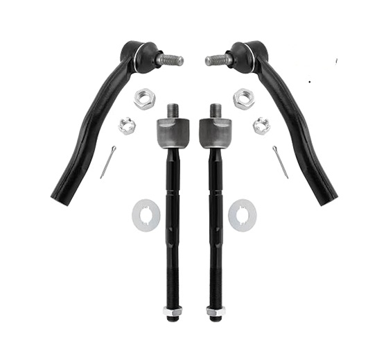 Front Inner & Outer Tie Rods Fit for Toyota Highlander 2001 2002 2003 (Pack of 4)