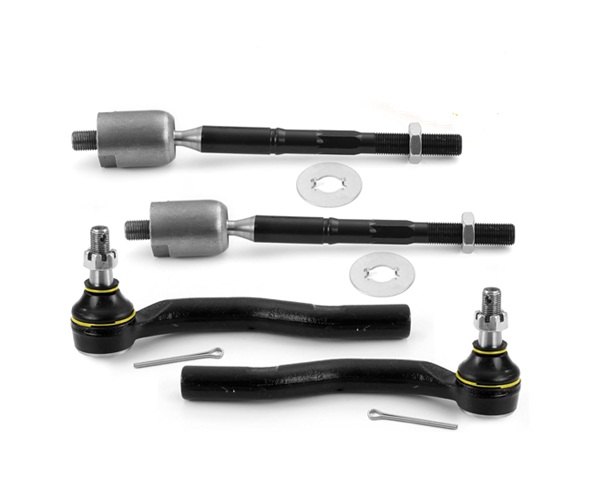 4pc Front Inner and Outer Tie Rod Ends for Lexus ES330 2004-2006 Steering Tie Rod End Kit for Toyota Camry 2004-2006/ Solara 2004-2008, EV420 ES80602 ES80603 Inner Outer Tie Rod Ends