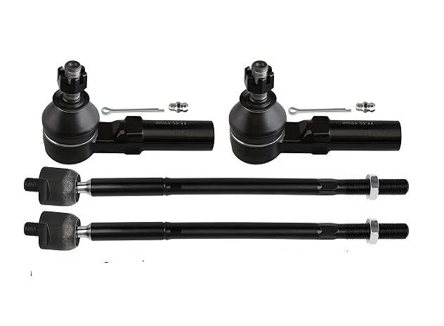 4pc Front Tie Rod Ends for Toyota 09-19 Corolla 09-14 Matrix Inner Outer Tie Rod Ends 2010 2011 2012 2013 Suspension Replacement