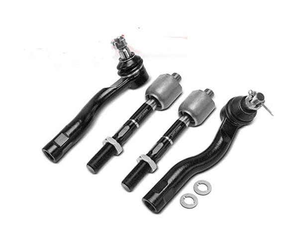 Front Inner and Outer Tie Rod End Kit Fix Uneven Tire Wear Compatible with Toyota Land Cruiser 1998-2002 & Lexus LX470 1998-2002, Set of 4, Restore Precise Steering Response